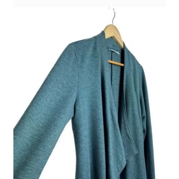 100 Lounge Womens Teal Open Front Cardigan S - Picture 3 of 9